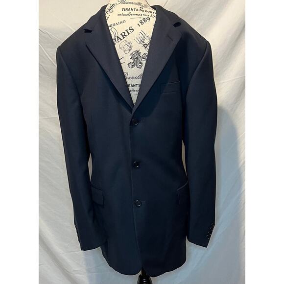 Brooks Brothers Other - Brooks Brothers 1818 Madison Blazer Jacket 44L Navy Wool Made in Italy V.B.C.